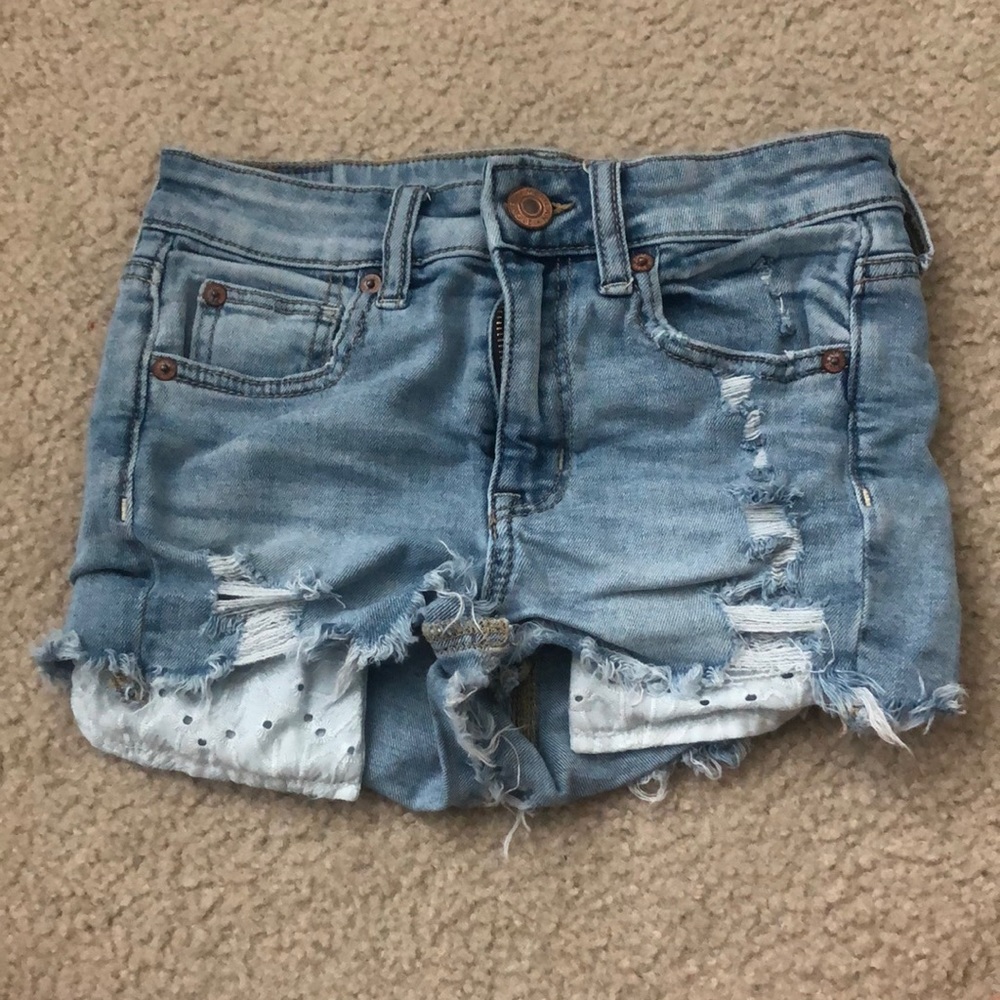 American Eagle Light Denim Shorts